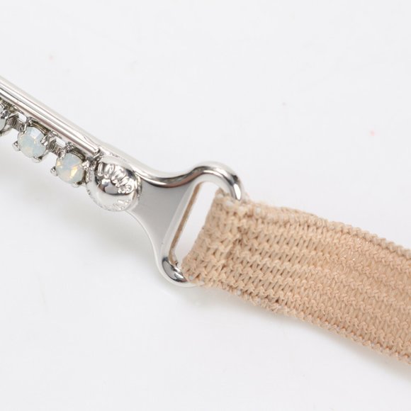 Louis Vuitton Headband Rhinestone Hairband Silver Hair Women's - Picture 8 of 8